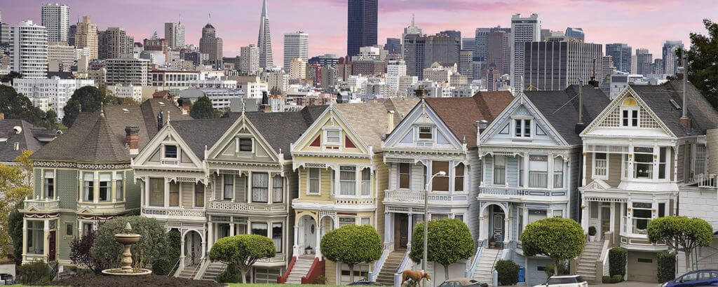 Armstrong Painting - exterior painting of painted ladies iconic San Francisco Victorian homes