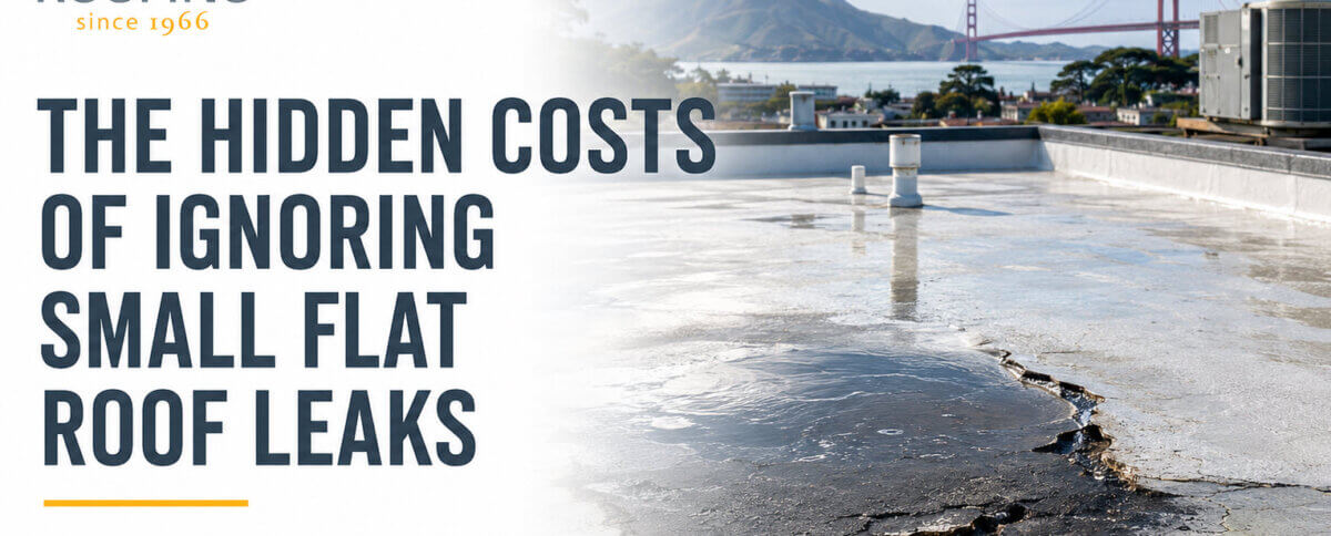 Small Flat Roof Leaks: The Hidden Costs of Ignoring Them and Long-term Damage
