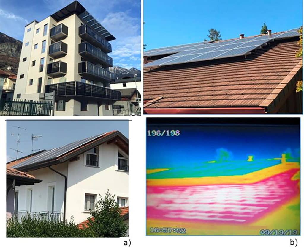 Examples of rooftop PV systems in existing buildings in Northern Italy